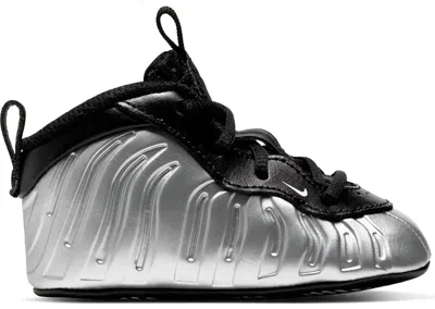 Pre-owned Nike Air Foamposite One Sneakers In Chrome/white/black In Multi