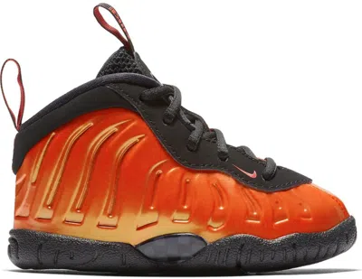 Pre-owned Nike Air Foamposite One Sneakers In Habanero Red/black