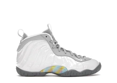 Pre-owned Nike Air Foamposite One Sneakers In Light Smoke Grey/white/blue Fury