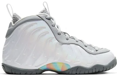 Pre-owned Nike Air Foamposite One Sneakers In Light Smoke Grey/white/blue Fury