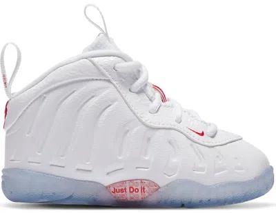 Pre-owned Nike Air Foamposite One Takeout Bag Sneakers In White/university Red