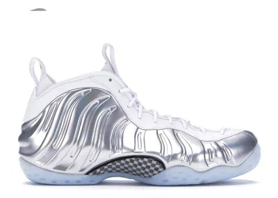 Pre-owned Nike Air Foamposite One (women's) Sneakers In White/chrome/blue Tint