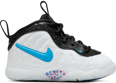 Pre-owned Nike Air Foamposite Pro 3d Sneakers In White/blue Hero/red Orbit