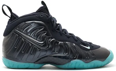 Pre-owned Nike Air Foamposite Pro Sneakers In Dark Obsidian/blue Aquamarine