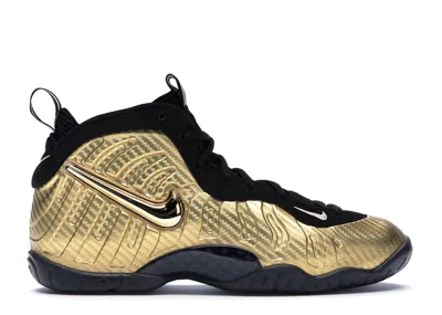 Pre-owned Nike Air Foamposite Pro Sneakers In Metallic Gold/black In Multi