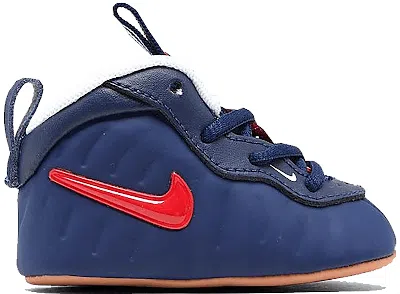 Pre-owned Nike Air Foamposite Pro University Red Sneakers In Blue Void/gum Light Brown/white