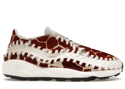 Pre-owned Nike Air Footscape Woven Cow Print (women's) Sneakers In Natural/brown