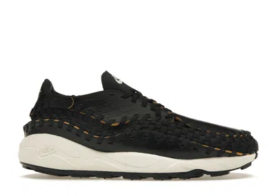 Pre-owned Nike Air Footscape Woven Prm Croc (women's) Sneakers In Black/pale Ivory/desert Ochre In Multi