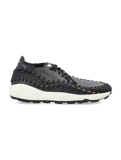 Nike Air Footscape Woven Prm Sneakers In Black