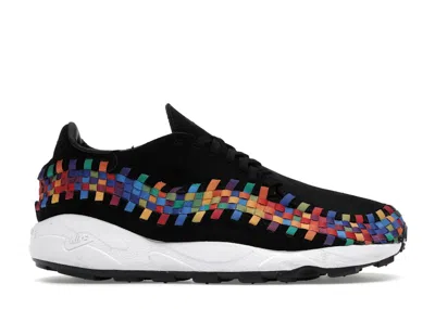 Pre-owned Nike Air Footscape Woven Rainbow (women's) Sneakers In Black/white In Multi