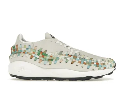 Pre-owned Nike Air Footscape Woven Rainbow (women's) Sneakers In Summit White/black/sail