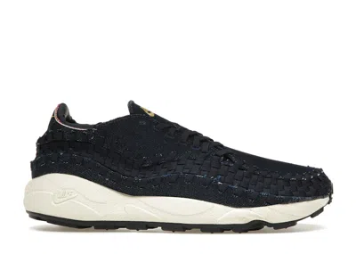 Pre-owned Nike Air Footscape Woven Raw (women's) Sneakers In Denim/obsidian/coconut Milk