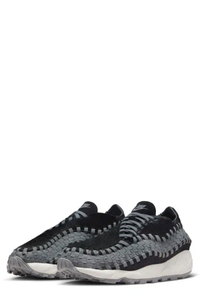 Nike Air Footscape Woven "black Smoke/grey" Sneakers In Black/smoke Grey-sail