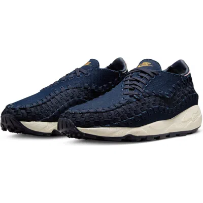 Nike Air Footscape Woven Sneaker In Denim/wheat/obsidian