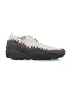 Nike Air Footscape Woven Webbing Suede Sneakers In Grey