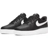 Nike Air Force 1 07 Sneakers In Black Leather In Multi