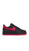 Nike Air Force 1 Low '07 "bred" Sneakers In Black & University Red