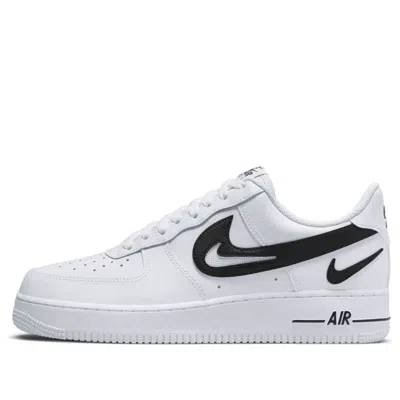 Nike Air Force 1 '07 'cut Out Swoosh - White Black'