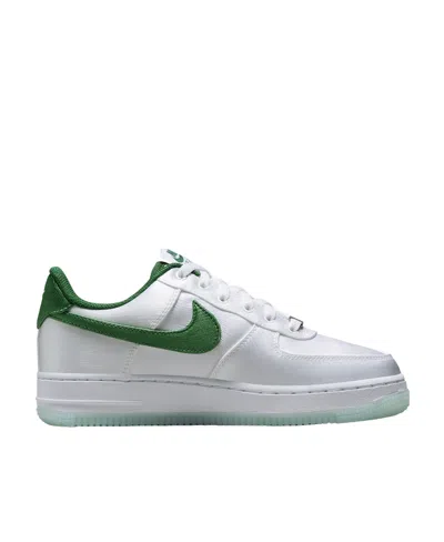 Nike Air Force 1 Low "satin Pine Green" Sneakers In White