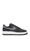 Nike Men's Air Force 1 '07 Lv8 In Black Smoke In Black  Smoke Grey  & Dark Smoke Grey