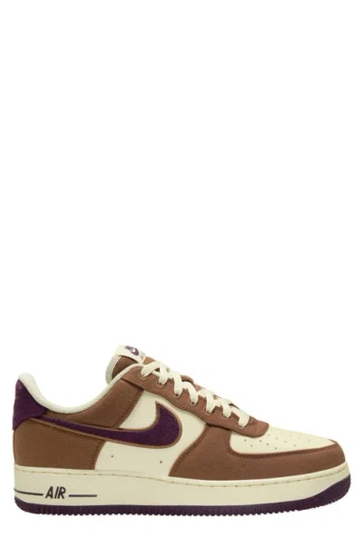 Nike Air Force 1  07 Lv8 Sneakers Light British Tan / Burgundy Crush In Neutrals