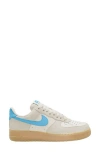 Nike Gray & Blue Air Force 1 '07 Lv8 Sneakers In Phantom/baltic Blue/yellow