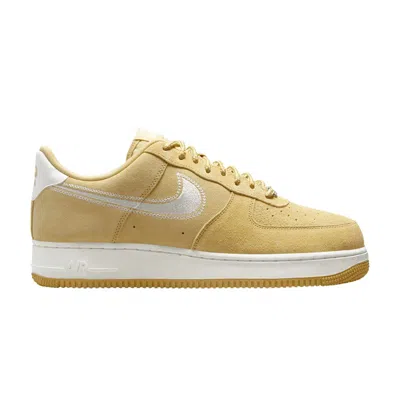 Pre-owned Nike Air Force 1 '07 Lv8 'embroidered Swoosh - Buff Gold' | Tan | Men's Size 6 In Brown