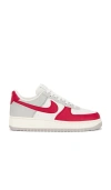 Nike Air Force 1 07 Lv8 Sneakers In Lt Iron Ore  Gym Red  Pale Ivory  & Phan