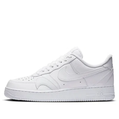 Nike Air Force 1 '07 Lv8 'misplaced Swoosh - Triple White'