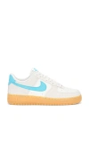 Nike Gray & Blue Air Force 1 '07 Lv8 Sneakers In Phantom/baltic Blue-