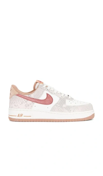 Nike Air Force 1 '07 Lv8 Sneakers In Summit White  Canyon Rust  & Sail
