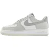 Nike White & Gray Air Force 1 '07 Lv8 Sneakers In Silver