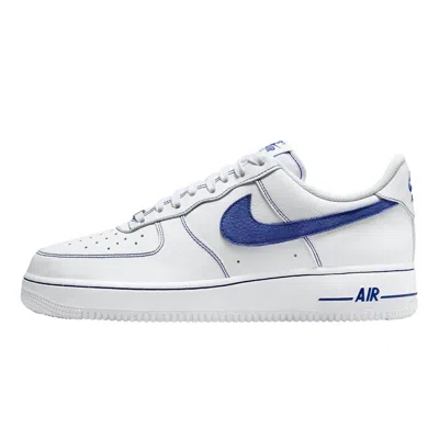NIKE AIR FORCE 1 '07 LV8 WHITE / DEEP ROYAL BLUE HQ2037-100 MEN'S
