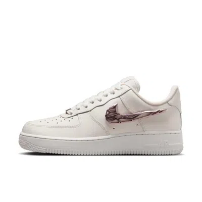 Nike (wmns)  Air Force 1 Low 'liquid Metal Swoosh Metallic Pink'