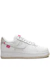 Nike Air Force 1 '07 Lx "pink Bling" Sneakers In White