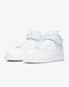 NIKE AIR FORCE 1 '07 MID DD9625-100 WOMEN'S WHITE LEATHER BASKETBALL SHOES YE141