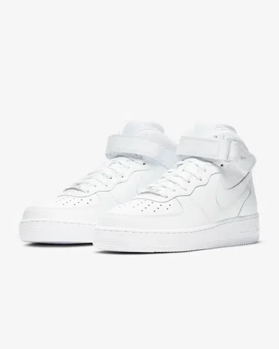 Nike Air Force 1 '07 Mid Dd9625-100 Women's White Leather Basketball Shoes Ye141