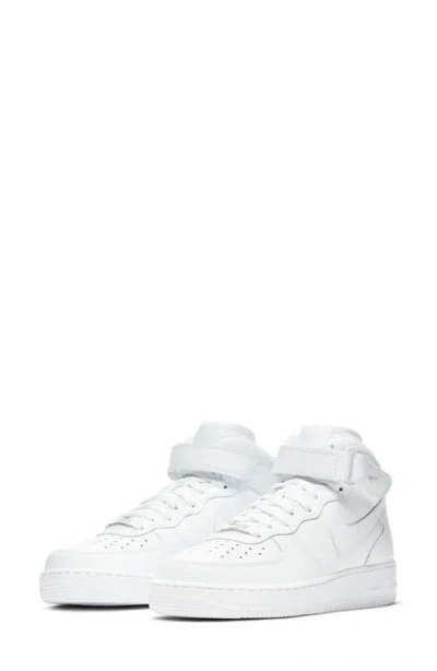 Nike Air Force 1 '07 Mid Sneaker In White/white/white