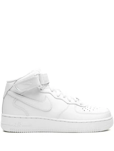 Nike Air Force 1 Mid '07 Leath "triple White" Sneakers