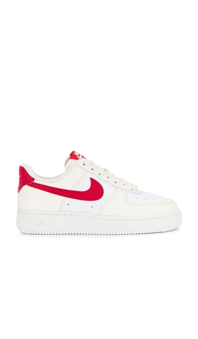 Nike Air Force 1 '07 Next Nature Sneaker In Pale Ivory  University Red  White  & Sai