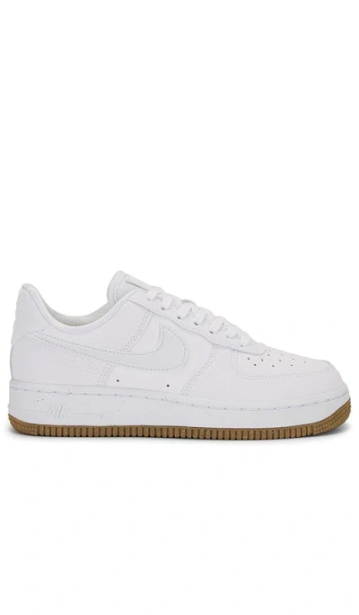 Nike Air Force 1 '07 Next Nature Sneaker In White  Football Grey  & Gum Light Brown