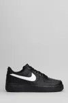 Nike Air Force 1 07 Sneakers In Black Leather In Black
