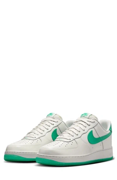 Nike Air Force 1  07 Premium Sneakers Platinum Tint / Stadium Green In Platinum Tint/stadiu