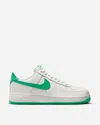 NIKE AIR FORCE 1  07 PREMIUM SNEAKERS PLATINUM TINT / STADIUM GREEN