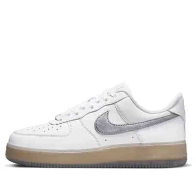 NIKE NIKE AIR FORCE 1 '07 PREMIUM 'WHITE METALLIC SILVER'
