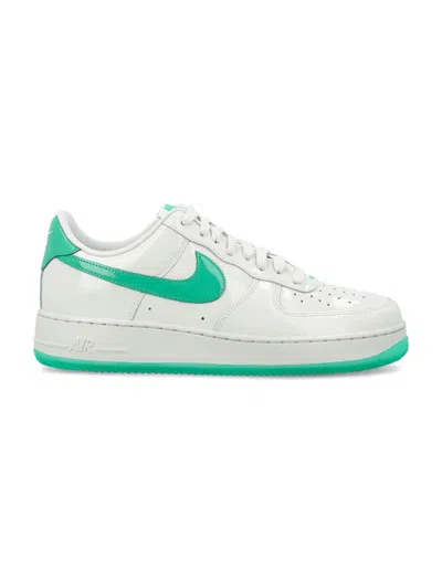 Nike Air Force 1 Premium Sneakers In Platinum Tint Stadium Green