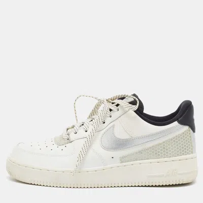 Pre-owned Nike Air Force 1 07 Se 3m Summit White Size 39 White Leather Low Top Sneakers