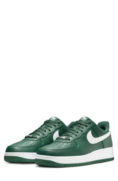 Nike Air Force 1 07 Green-and-white Sneaker Men In Fir/white