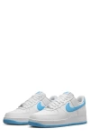 Nike Air Force 1 '07 Sneaker In White/aquarius Blue/white