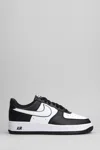 Nike Air Force 1 07 Sneakers In Black Leather In Black